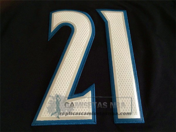 Camiseta Manga Corta Timberwolves Garnett Negro